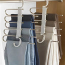 CabideFlex - Kit de Cabide Retrátil Organizador 5 em 1 Dobrável em Aço Inox